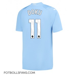 Manchester City Jeremy Doku #11 Replika Hemmatröja 2023-24 Kortärmad